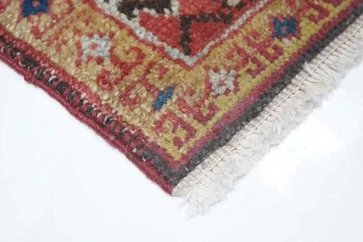 Antique Heriz Rug 4'4'' X 5'0" - 4