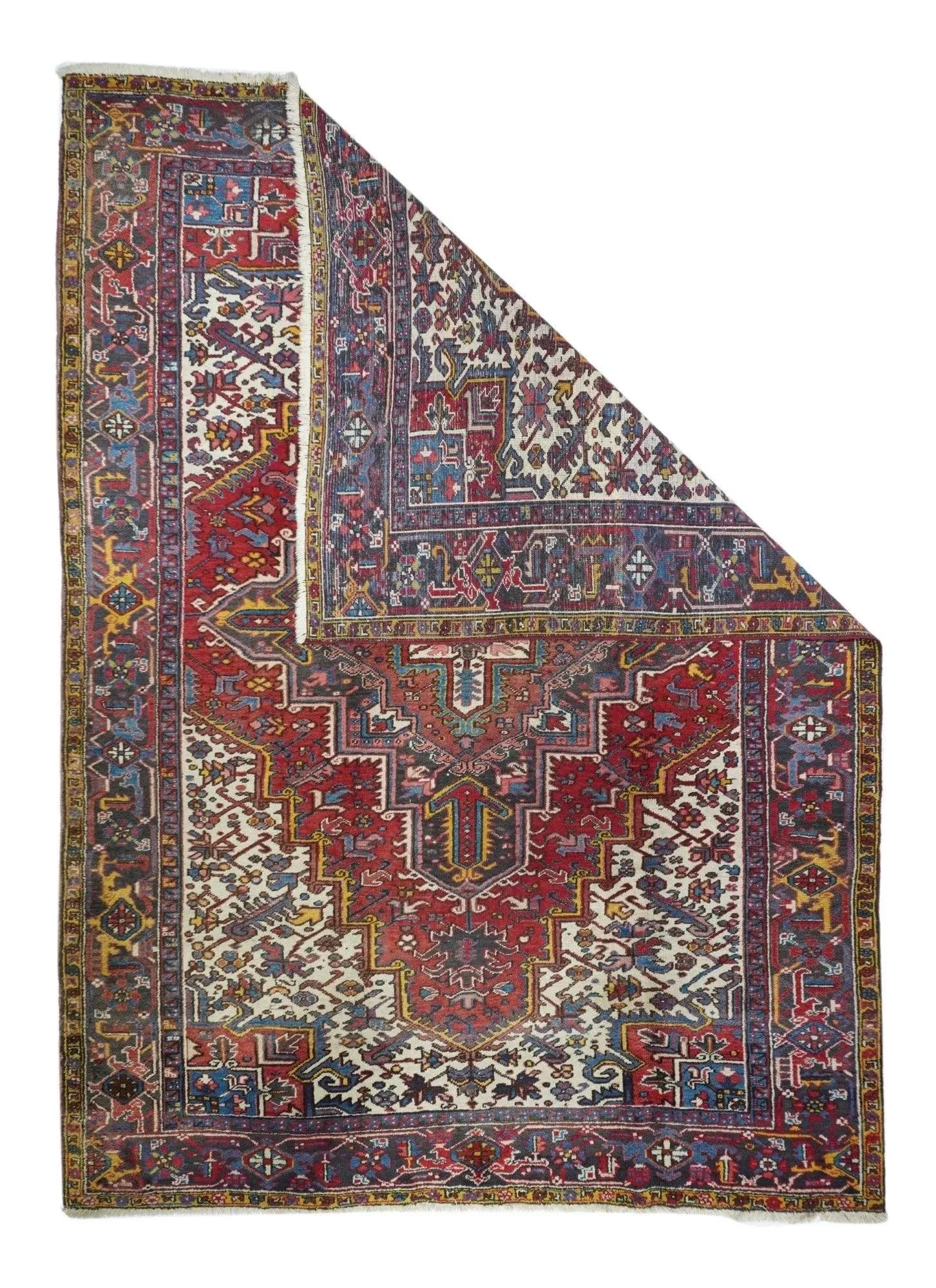 Vintage Heriz Rug 7'10'' x 10'11'' - 2