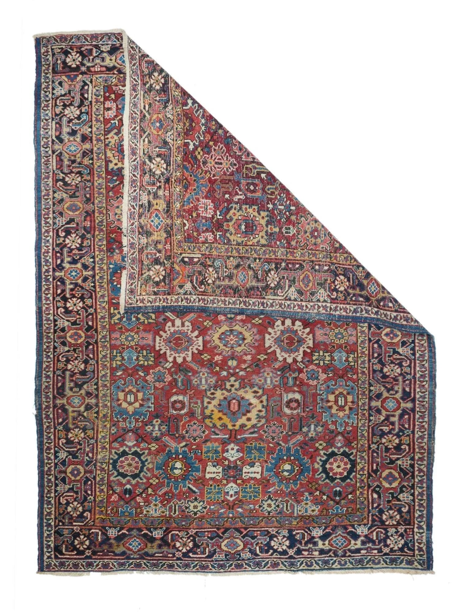 Antique Heriz Rug 6'11'' X 9'10'' - 2