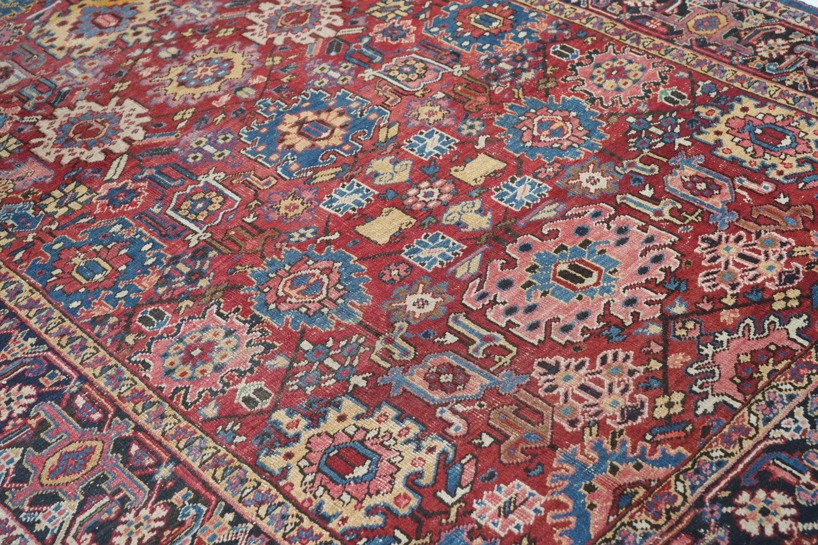 Antique Heriz Rug 6'11'' X 9'10'' - 4