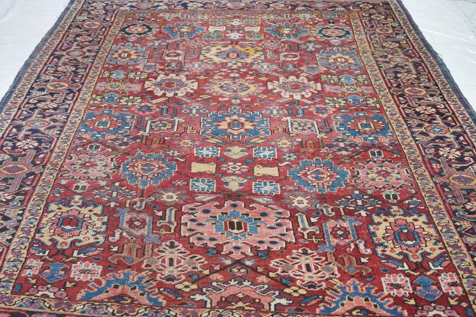 Antique Heriz Rug 6'11'' X 9'10'' - 7