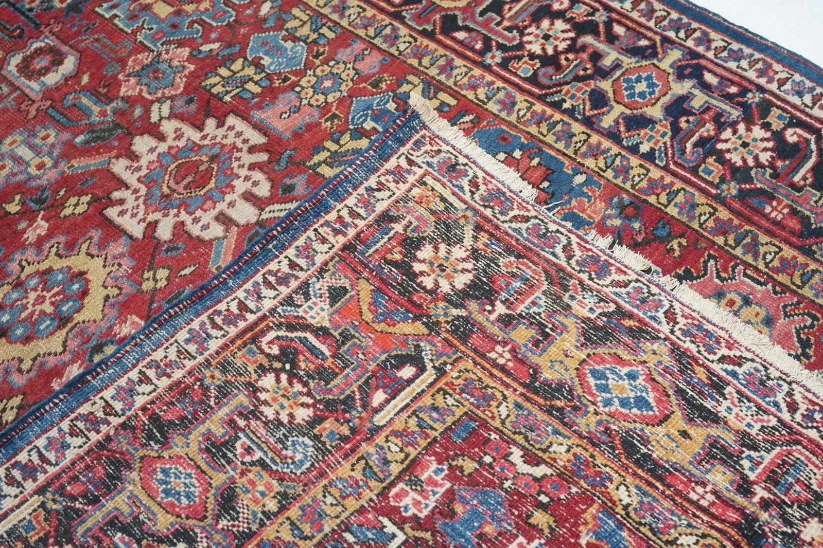 Antique Heriz Rug 6'11'' X 9'10'' - 8