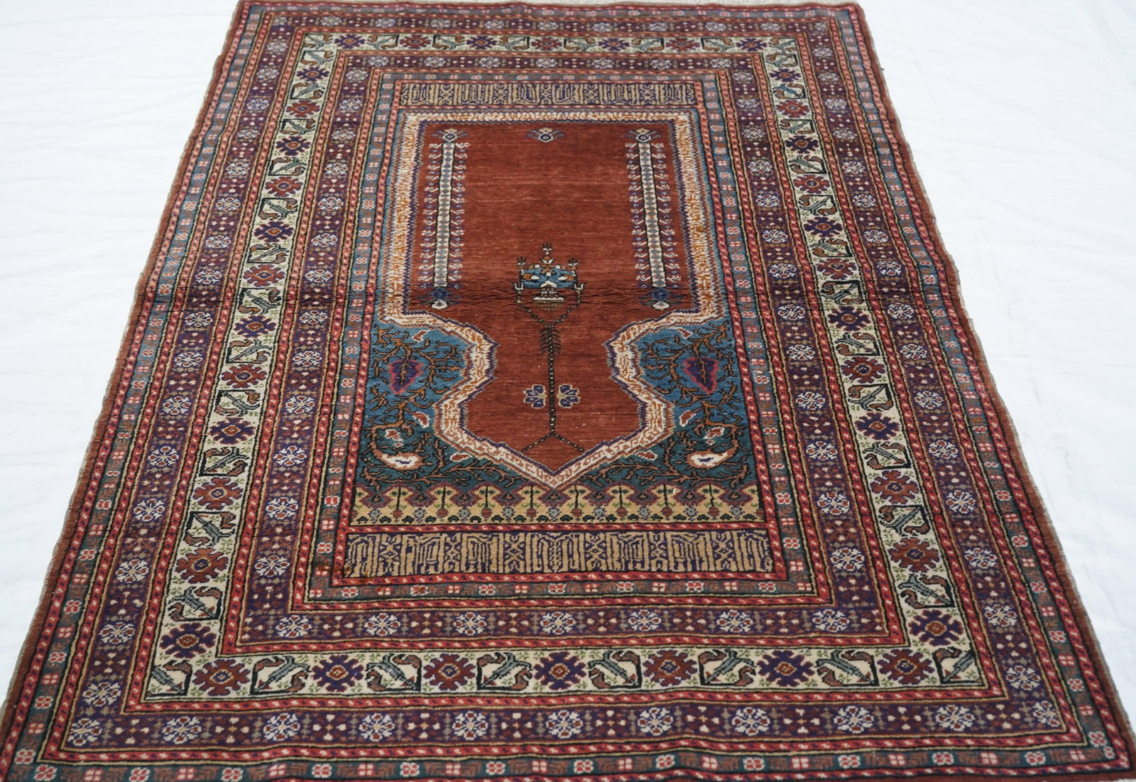 1930s Antique Turkish Rug-3'10" X 5'9" - 11