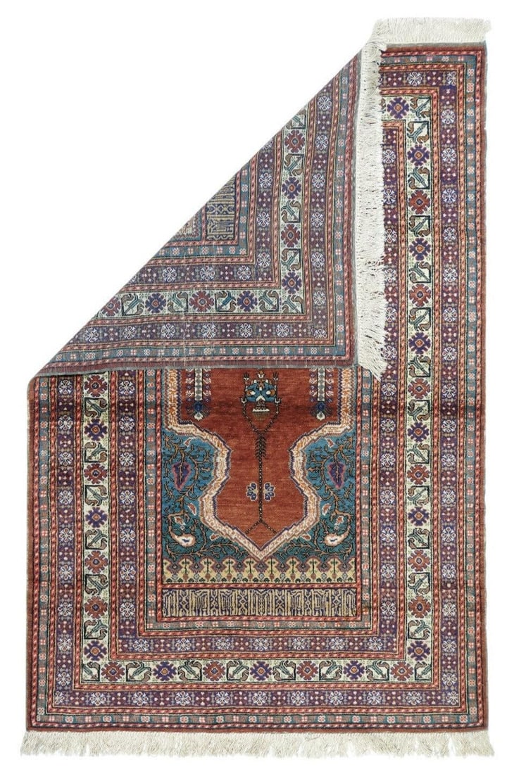 1930s Antique Turkish Rug-3'10" X 5'9" - 2