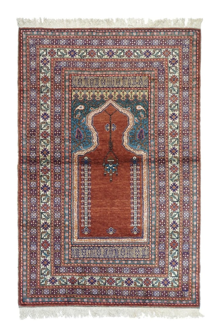 1930s Antique Turkish Rug-3'10" X 5'9" - 3