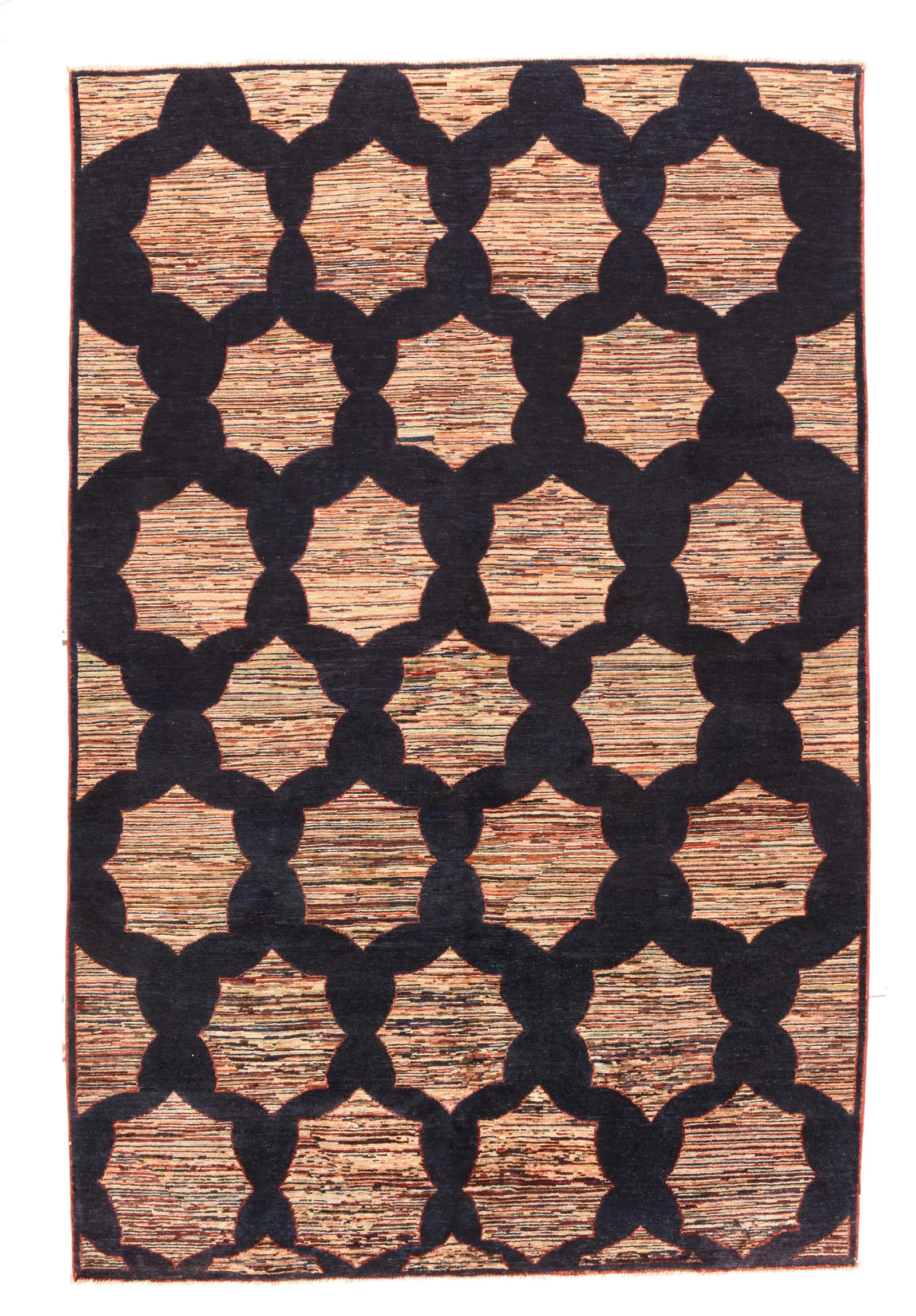 Pakistan Gabbeh Rug-6'7'x10" - 5