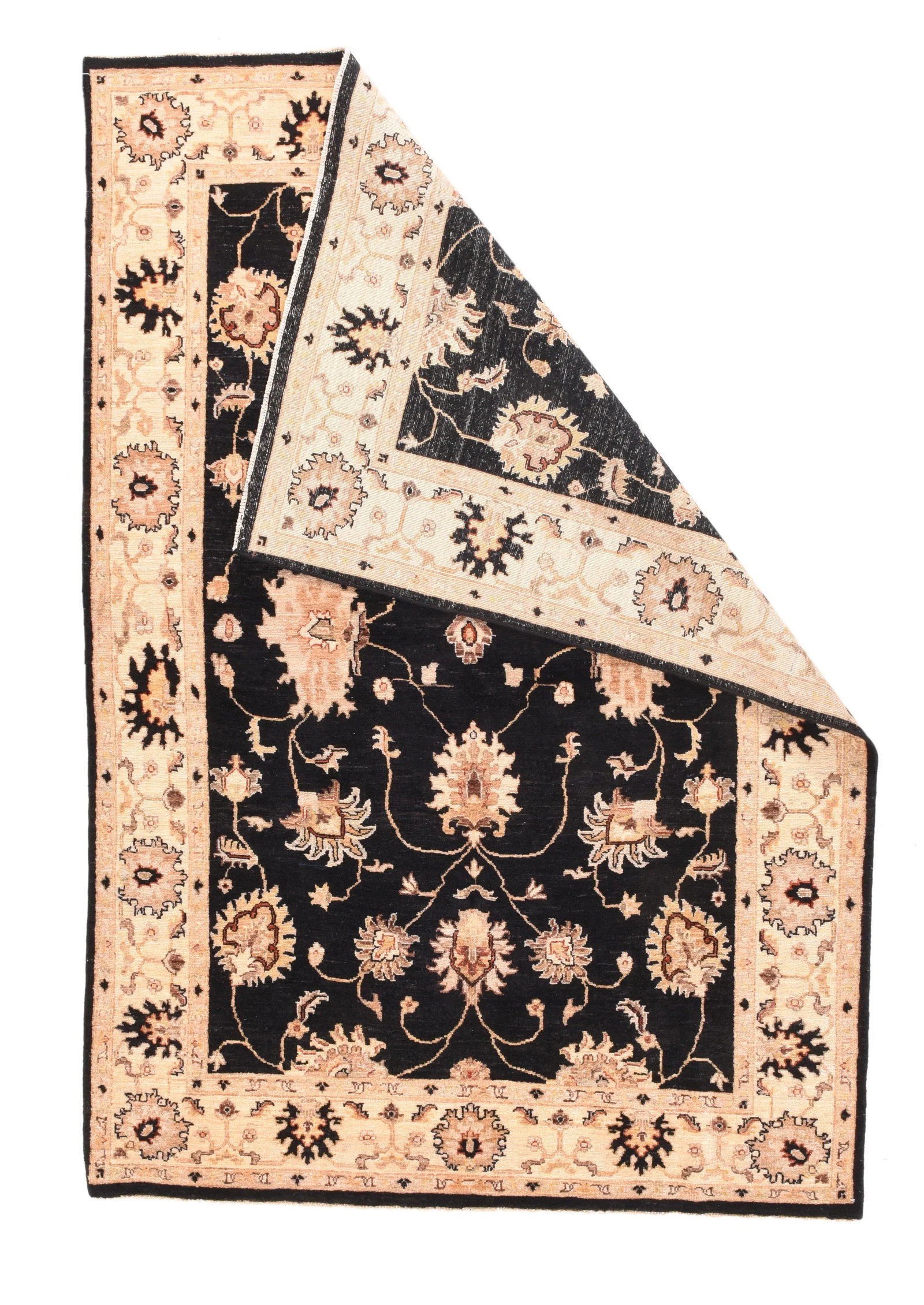 Hand Knotted Pishawar Pakistan Rug - 4"²10"³ × 7"²2"³ - 4