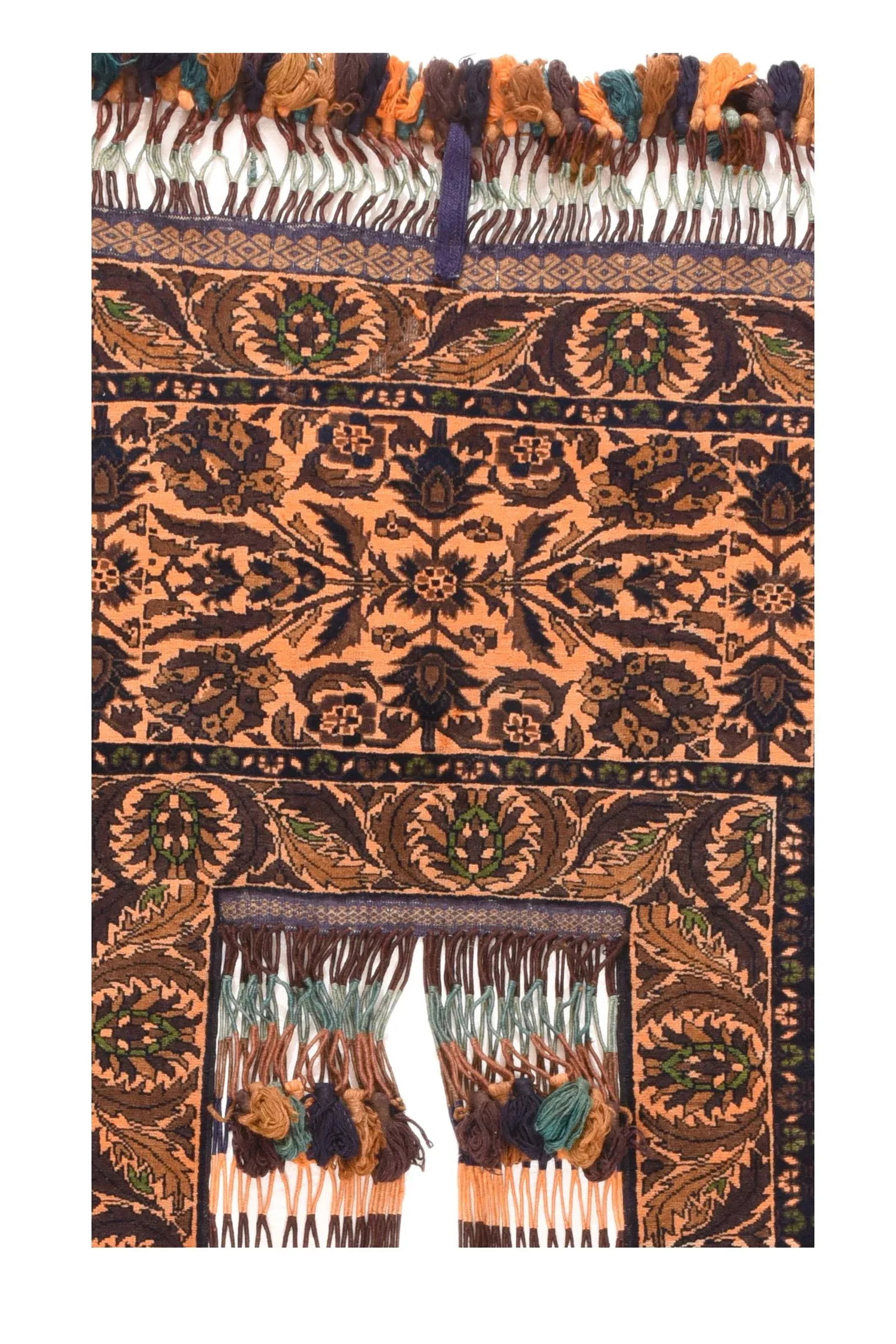 Vintage Afghan Balouch Hanging Tribal Textile Art - 4' X 9' - 2