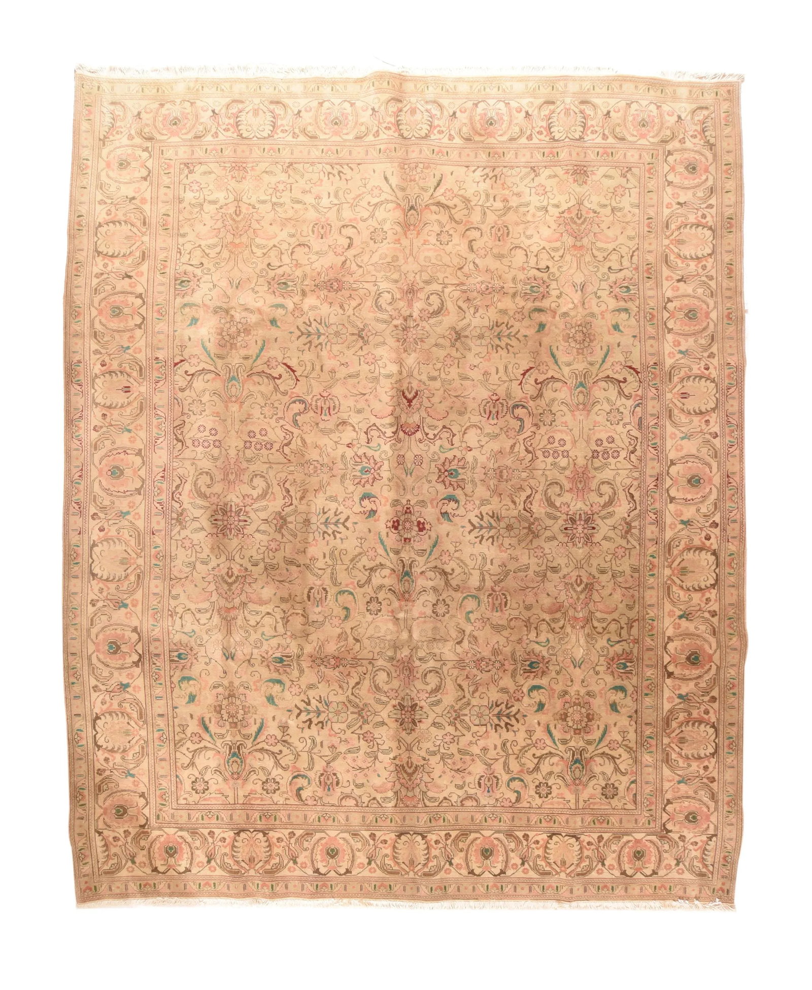 Fine Vintage Persian Tabriz Rug 10'2'' X 12'10'' - 5