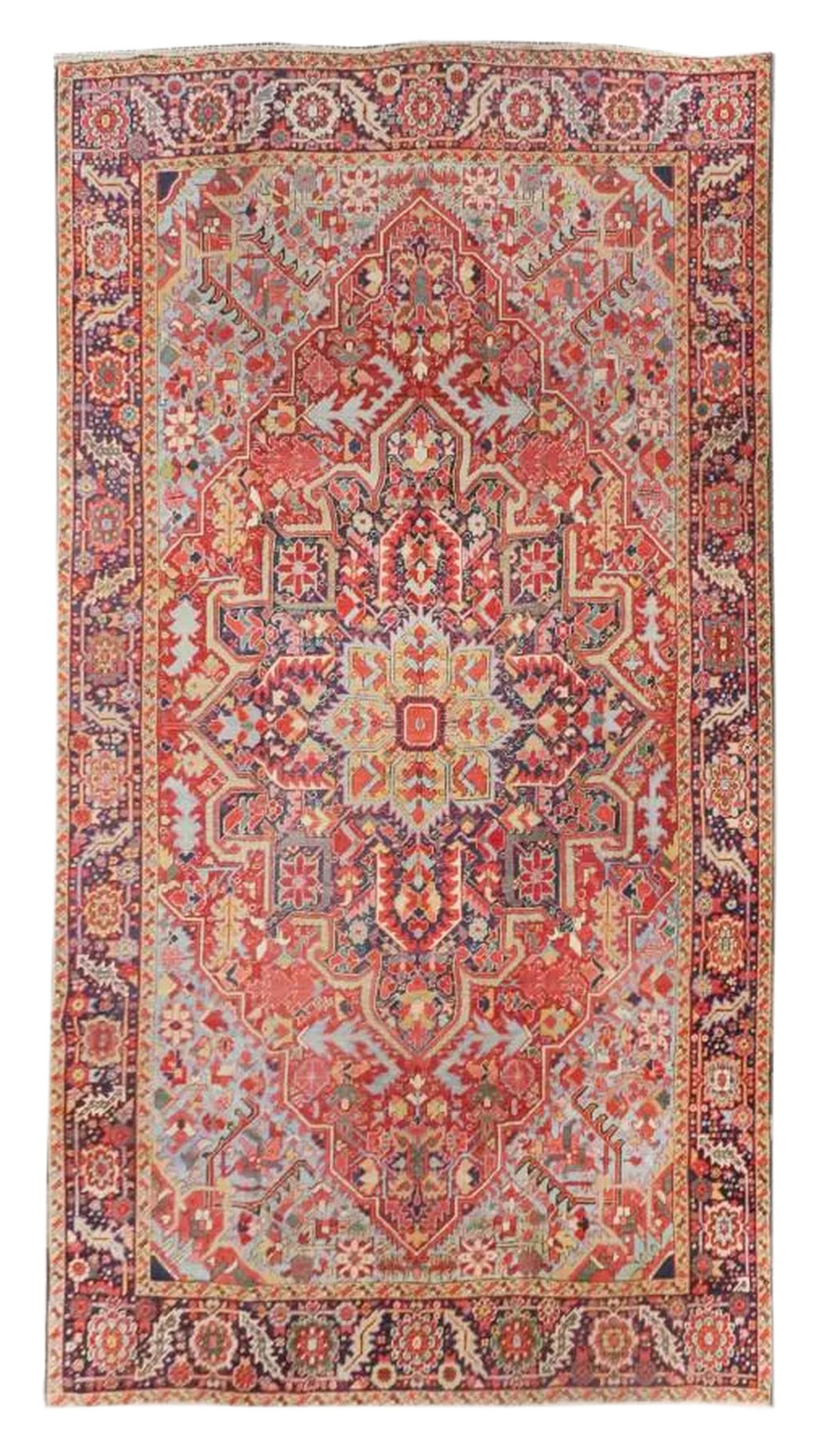 1920s Antique Persian Heriz/Serapi Rug-9"²4"³ × 12"²1"³ (1 of 4)