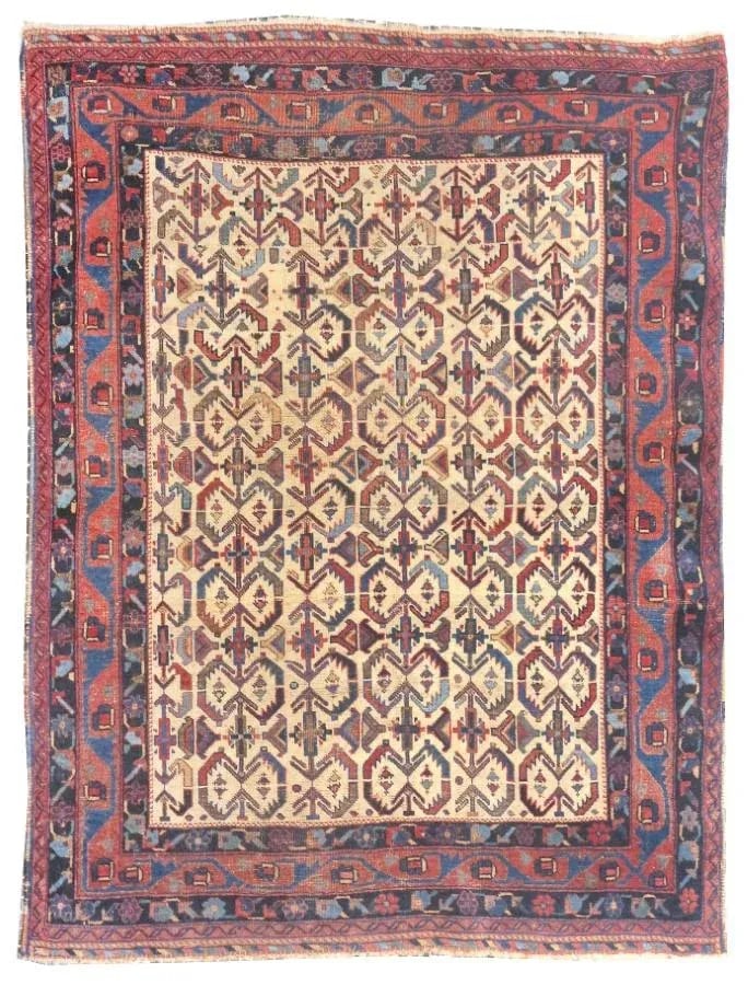 Antique Persian Tribal Afshar Rug - 4
