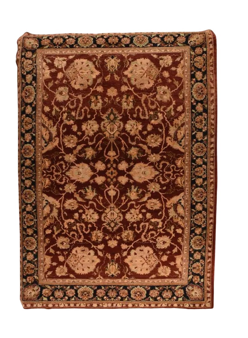 Peshawar Rug 10'4'' X 14'4'': Fine Hand Spun Wool Vegtable Dye Peshawar Rug, Boarder of Pakestan/Afghanesta, Circa 1990 Condition: Alterations: Original Condition Unaltered Imperfections: Some Imperfections Condition Notes: Good C