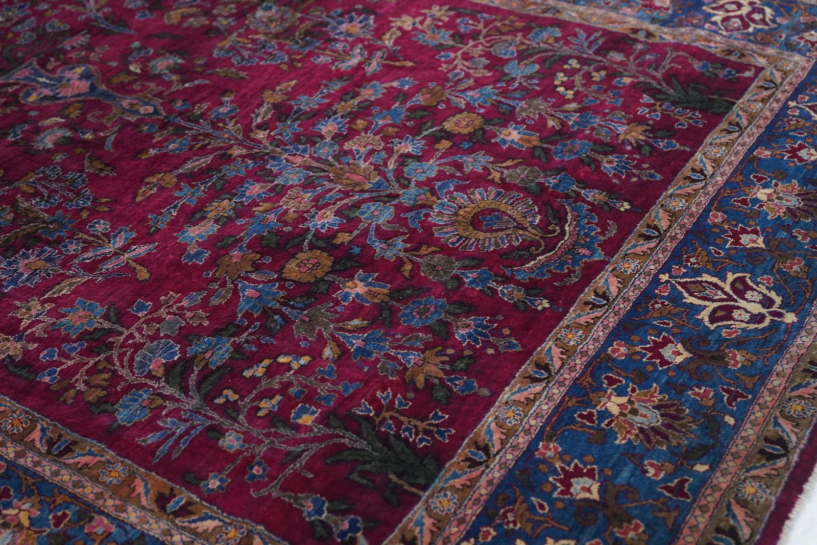 Antique Persian Silk Kashan Rug 4'5'' X 6'6'' - 4