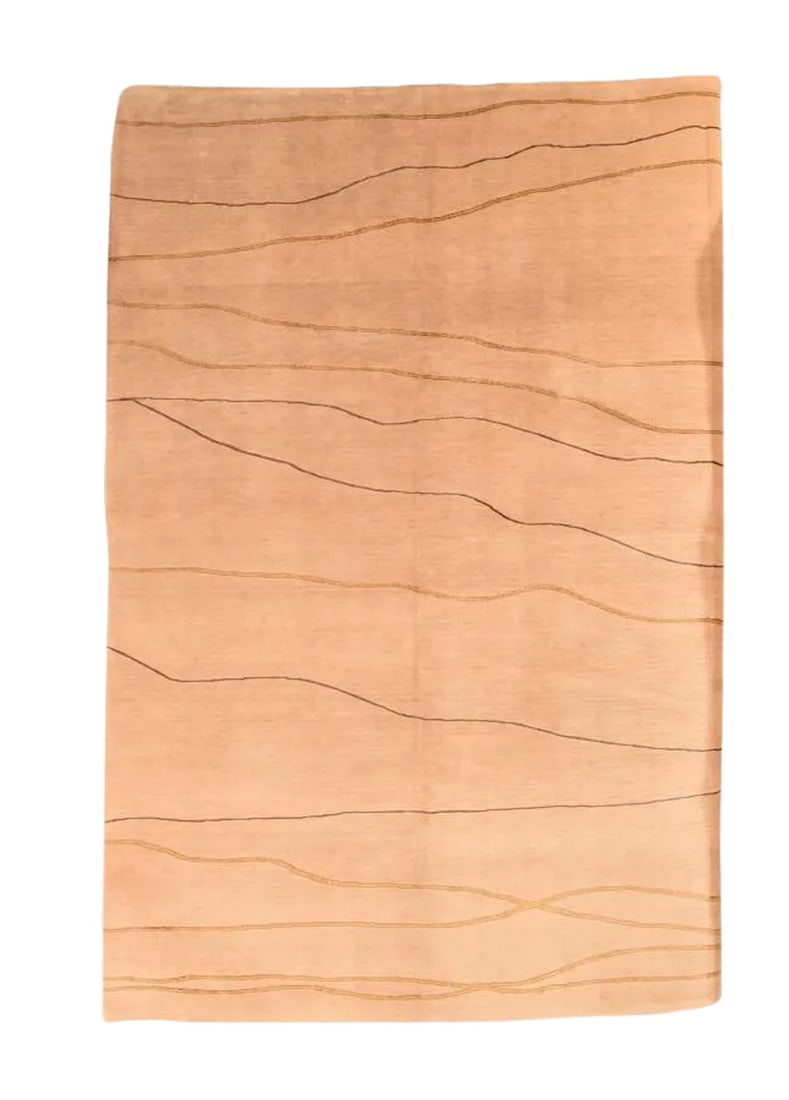 1980s Tibetan Rug- 6"² × 9"²: Fine Tibetan Rug, Hand Knotted Condition: Alterations: Original Condition Unaltered Imperfections: Some Imperfections Condition Notes: Good Condition Dimensions: Height: 0.01 in. Width: 72 in. Depth: