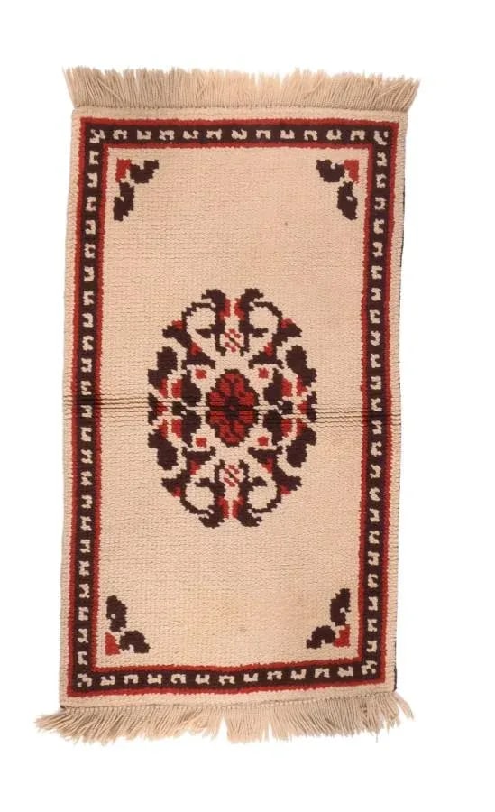 Semi Antique Tribal Turkish Rug-2"²6"³ × 4"²6"³ - 4