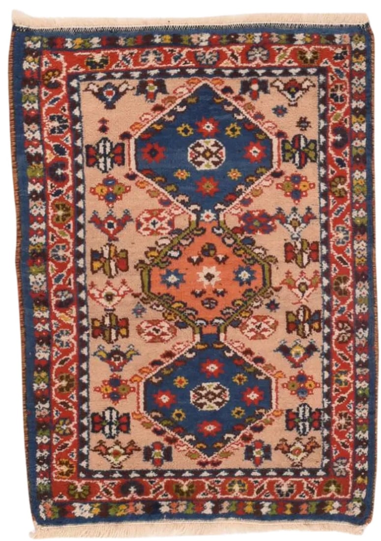 1950s Persian Yalameh Rug-1"²11"³ × 3"² (1 of 4)