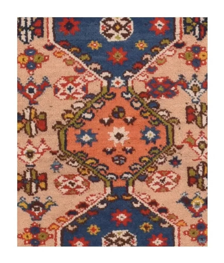 1950s Persian Yalameh Rug-1"²11"³ × 3"² - 2