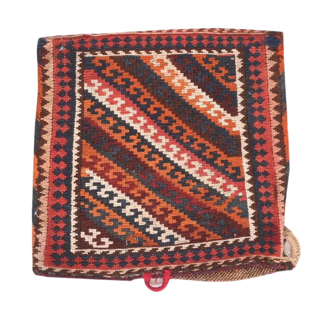 Vintage Kilim Rug 1'5'' X 1'6'': Vintage Kilim Rug 1'5'' x 1'6''. Condition: Alterations: Original Condition Unaltered Imperfections: Some Imperfections Condition Notes: Good Condition Dimensions: Height: 0.01 in. Width: 17 in.