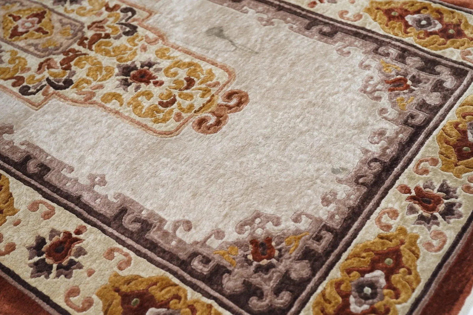 Vintage Chinese Silk Rug 2'3'' X 4'7'' - 5