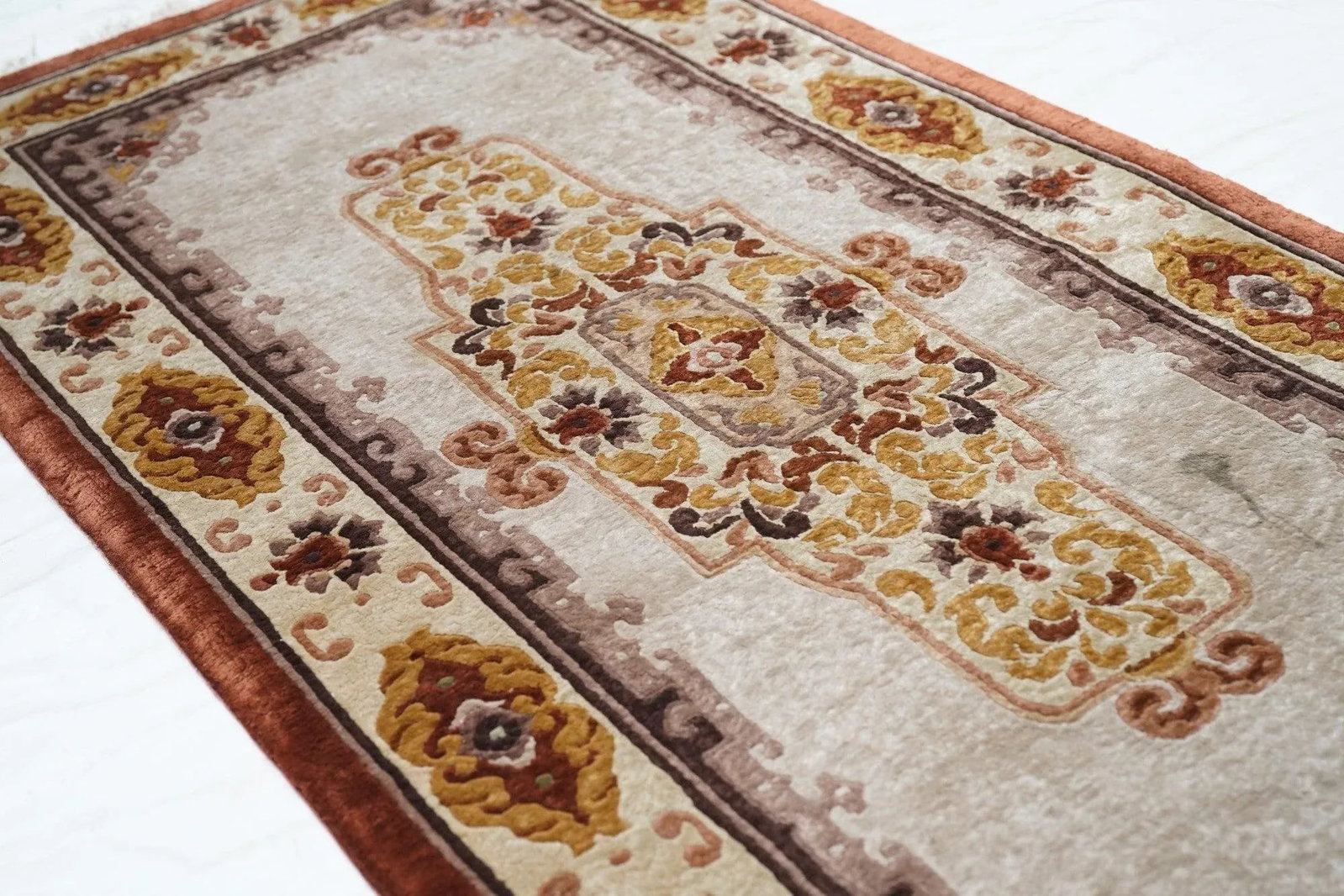 Vintage Chinese Silk Rug 2'3'' X 4'7'' - 6