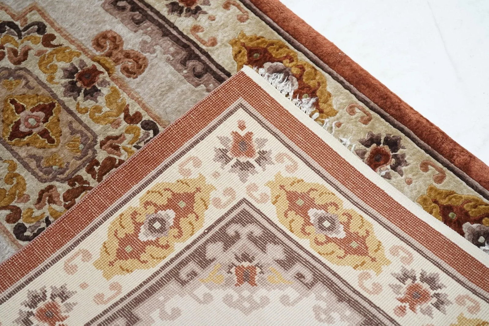 Vintage Chinese Silk Rug 2'3'' X 4'7'' - 8