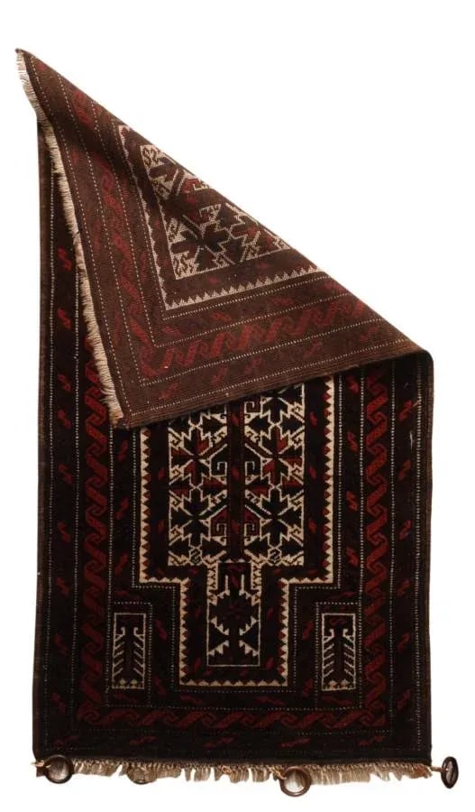 Antique Persian Baluch Rug- 2"²2"³ × 4"² - 2
