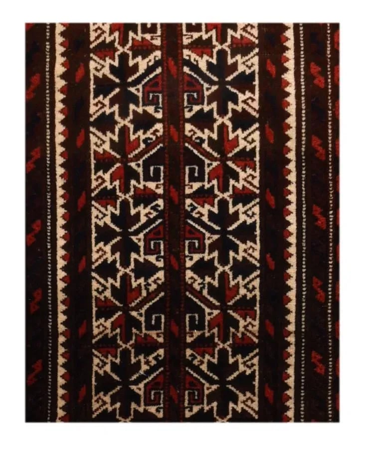 Antique Persian Baluch Rug- 2"²2"³ × 4"² - 4