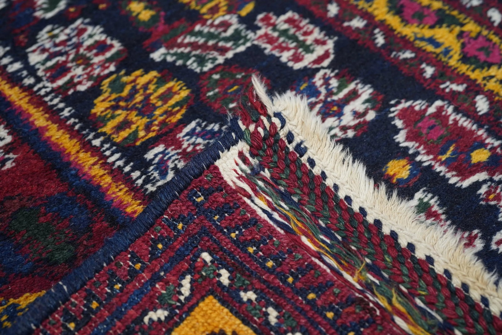 Antique Afshar Persian Rug-5"²3"³ × 7"²7"³ - 12