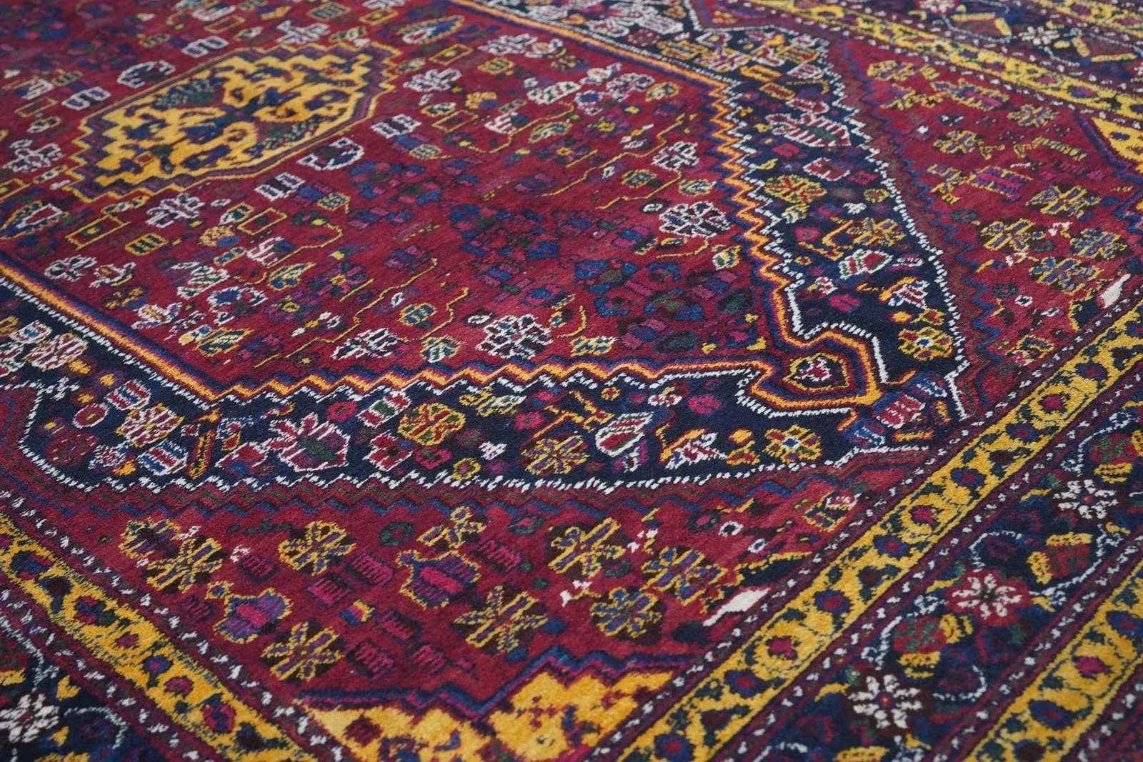 Antique Afshar Persian Rug-5"²3"³ × 7"²7"³ - 5