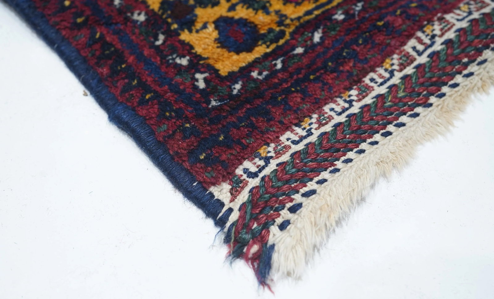 Antique Afshar Persian Rug-5"²3"³ × 7"²7"³ - 6
