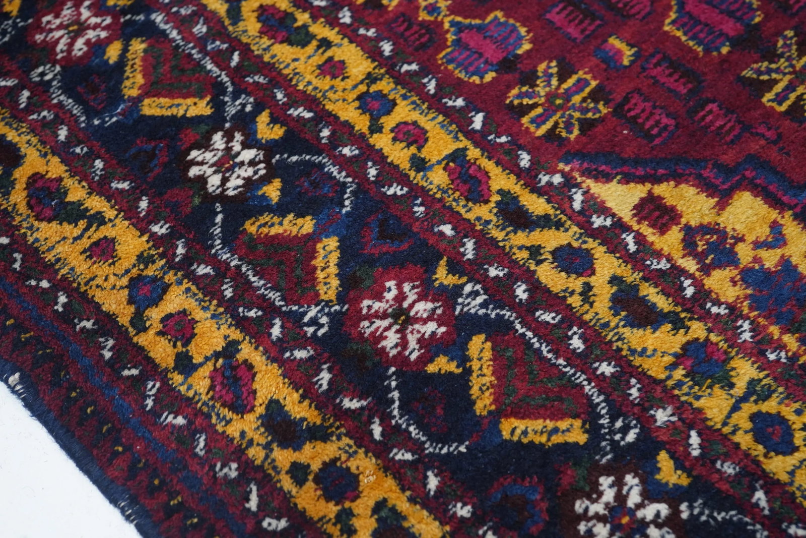 Antique Afshar Persian Rug-5"²3"³ × 7"²7"³ - 7