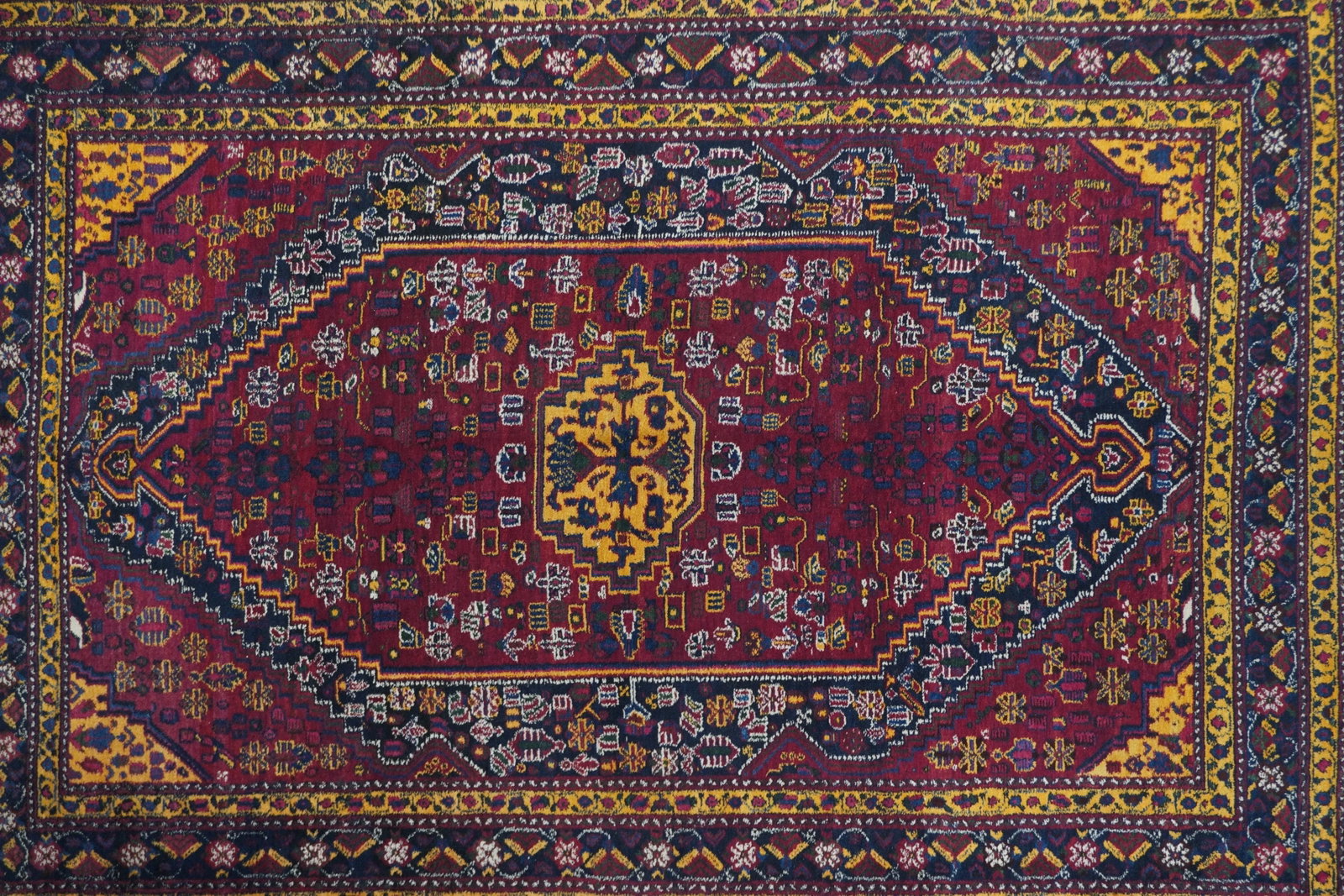 Antique Afshar Persian Rug-5"²3"³ × 7"²7"³ - 8