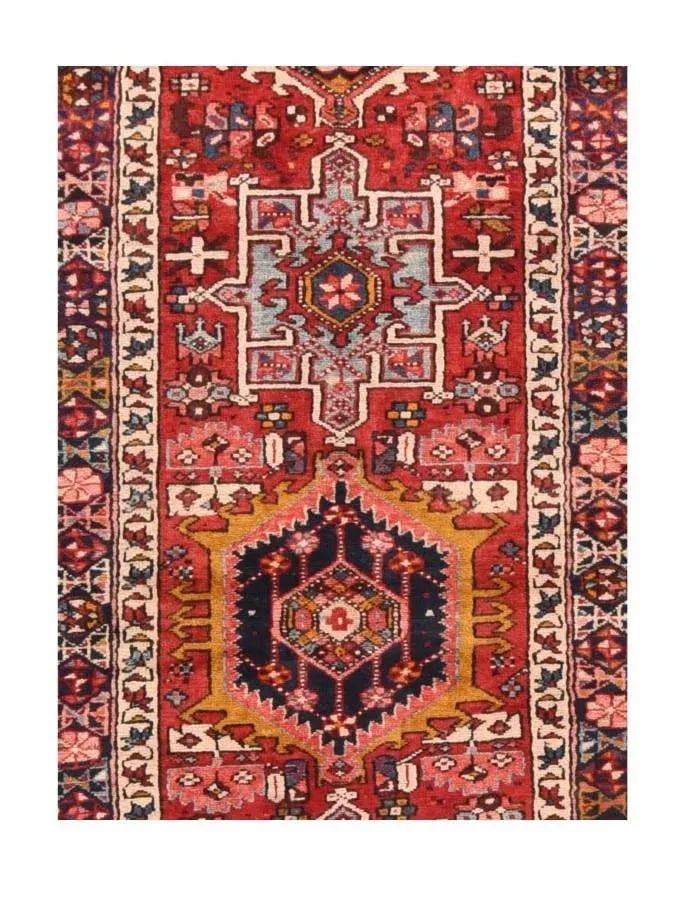 1940s Persian Karajeh Heriz Rug-3"²10"³ × 9"² - 3