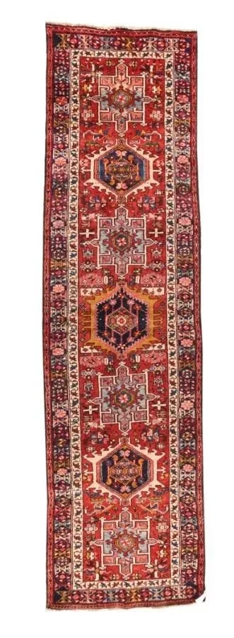 1940s Persian Karajeh Heriz Rug-3"²10"³ × 9"² - 5