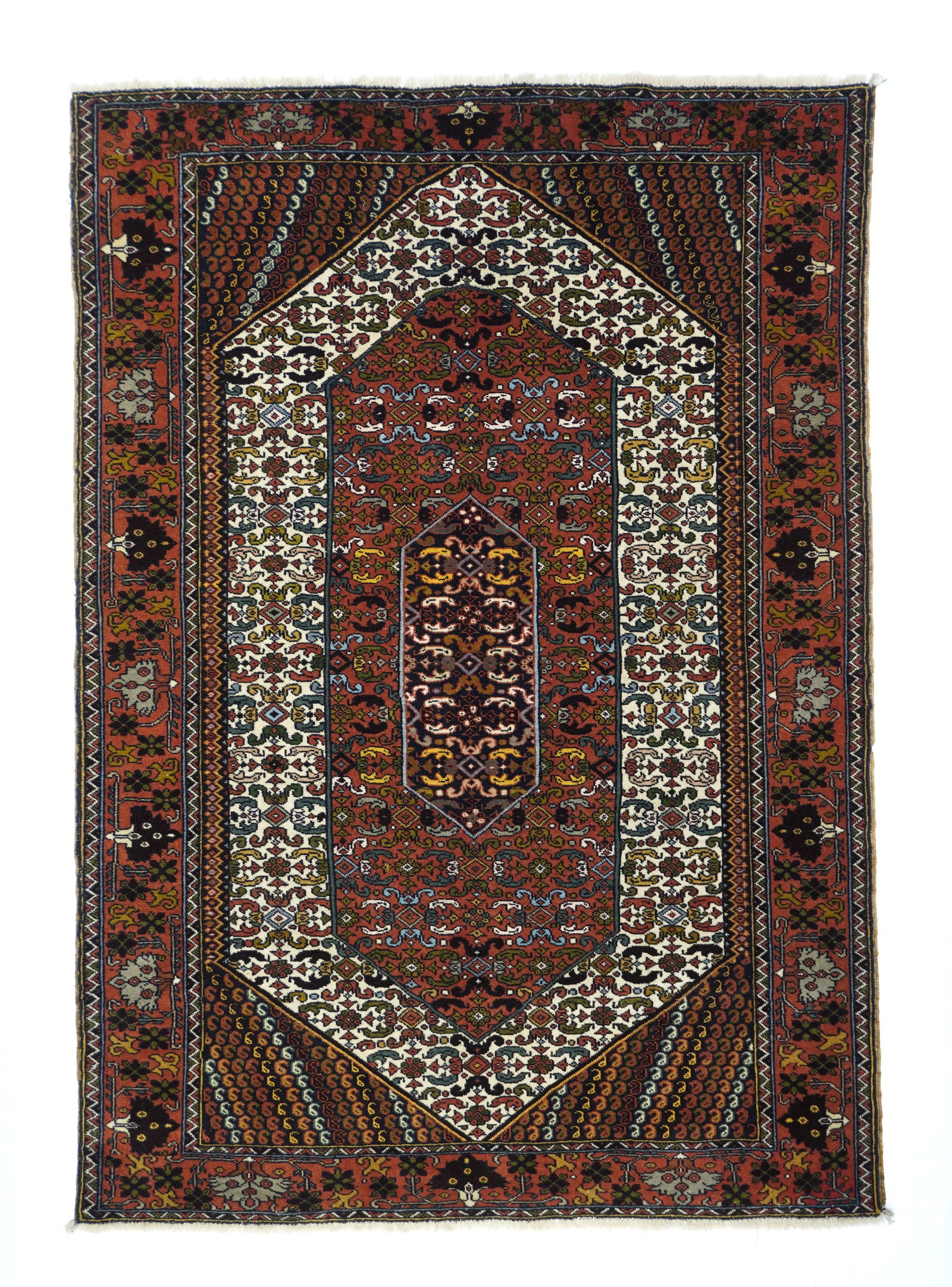 1970s Ghashgaie Persian Rug-4"²3"³ × 6"² - 2