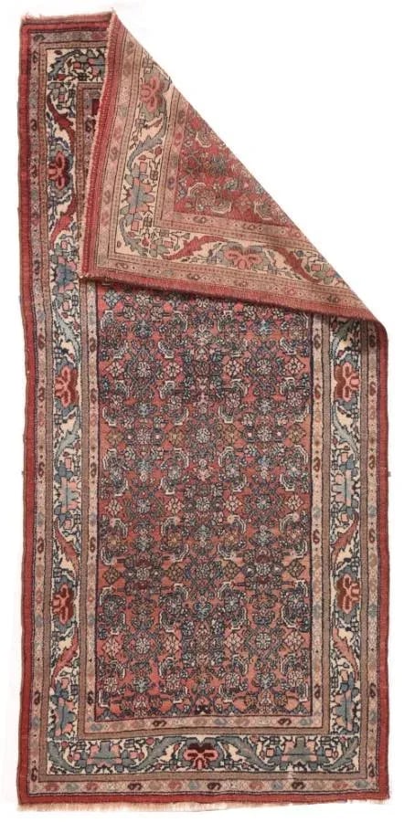 1920s Antique Persian Malayer Rug-3"²4"³ × 7"²2"³ - 3