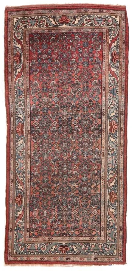 1920s Antique Persian Malayer Rug-3"²4"³ × 7"²2"³ - 5