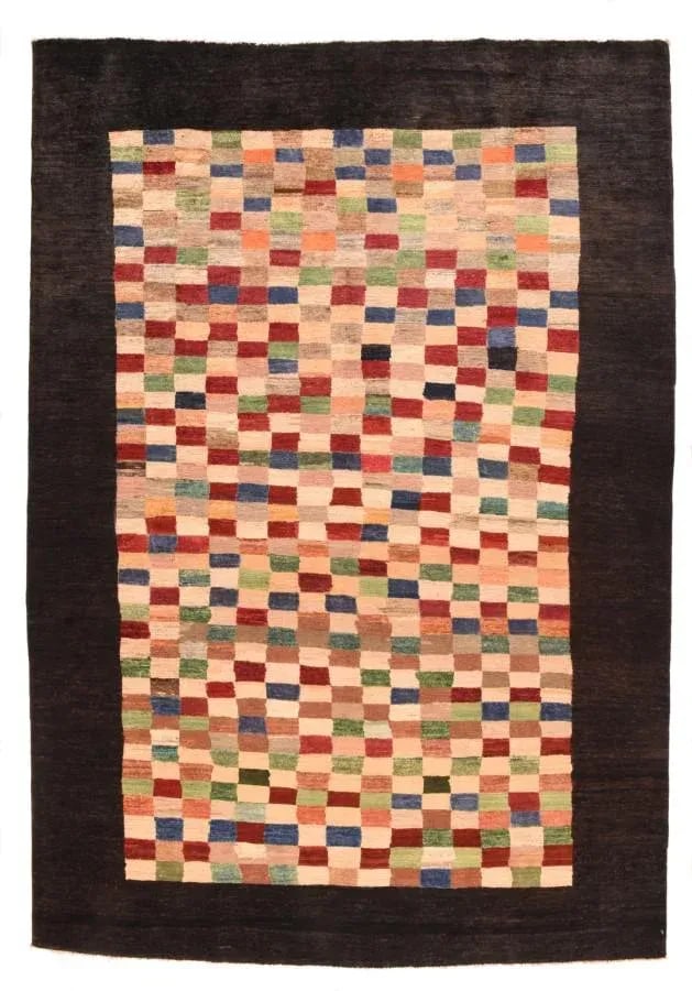 1970s Vintage Persian Tribal Gabbeh Rug-6"²6"³ × 9"²5"³ - 5