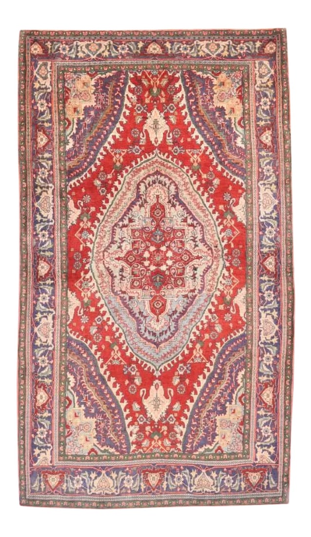 Semi Antique Hand Made Bidjar Persian Rug-4"²5"³ × 7"²7"³: Semi Antique Hand Made Bidjar Persian Rug 4' 5" x 7' 7" Wool Red 1930'S Persian Condition: Alterations: Original Condition Unaltered Imperfections: Some Imperfections Condition Notes: Good Condition