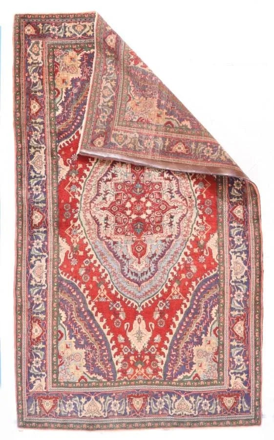 Semi Antique Hand Made Bidjar Persian Rug-4"²5"³ × 7"²7"³ - 3