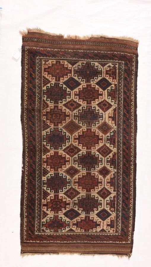 Antique Persian Balouch Tribal Rug 2'9'' X 5'2'' - 5