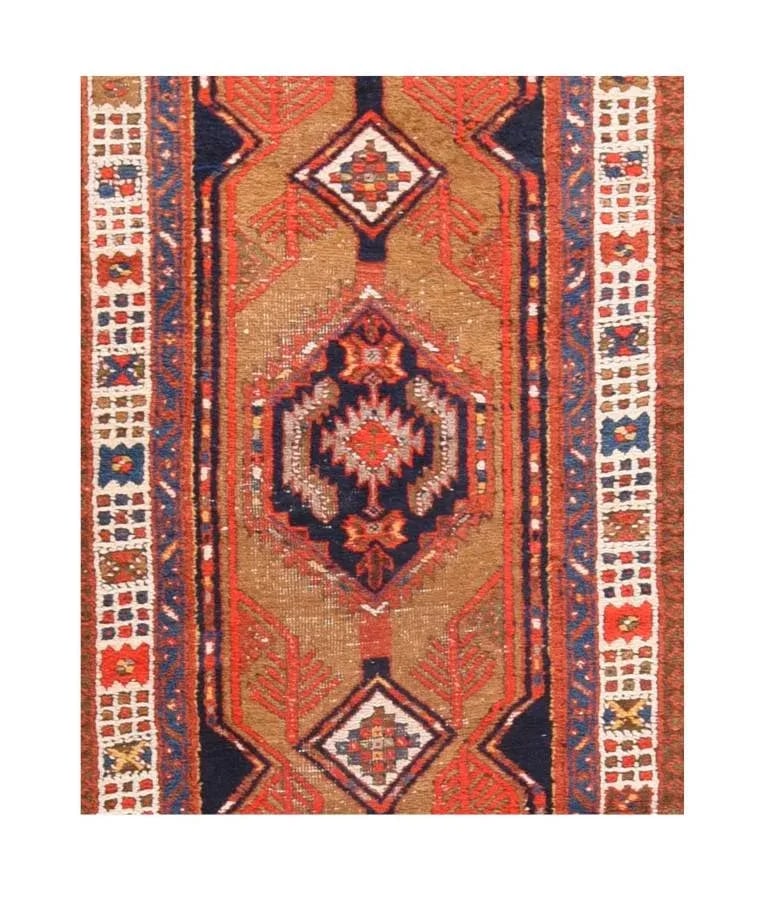 1940s Semi-Antique Persian Heriz Rug-2"²8"³ × 11"²8"³ - 2