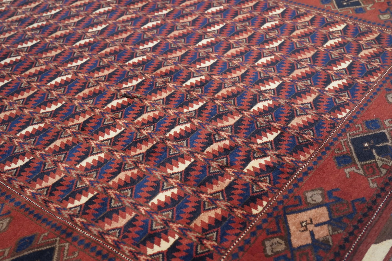 Semi Antique Hand Made Afghani Afghanestan Rug - 10