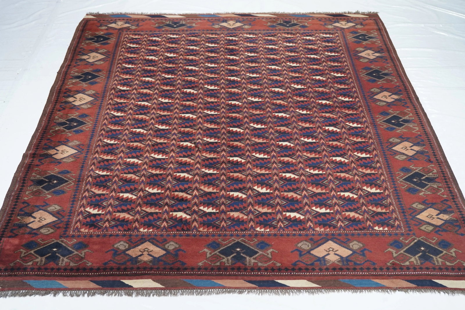 Semi Antique Hand Made Afghani Afghanestan Rug - 12