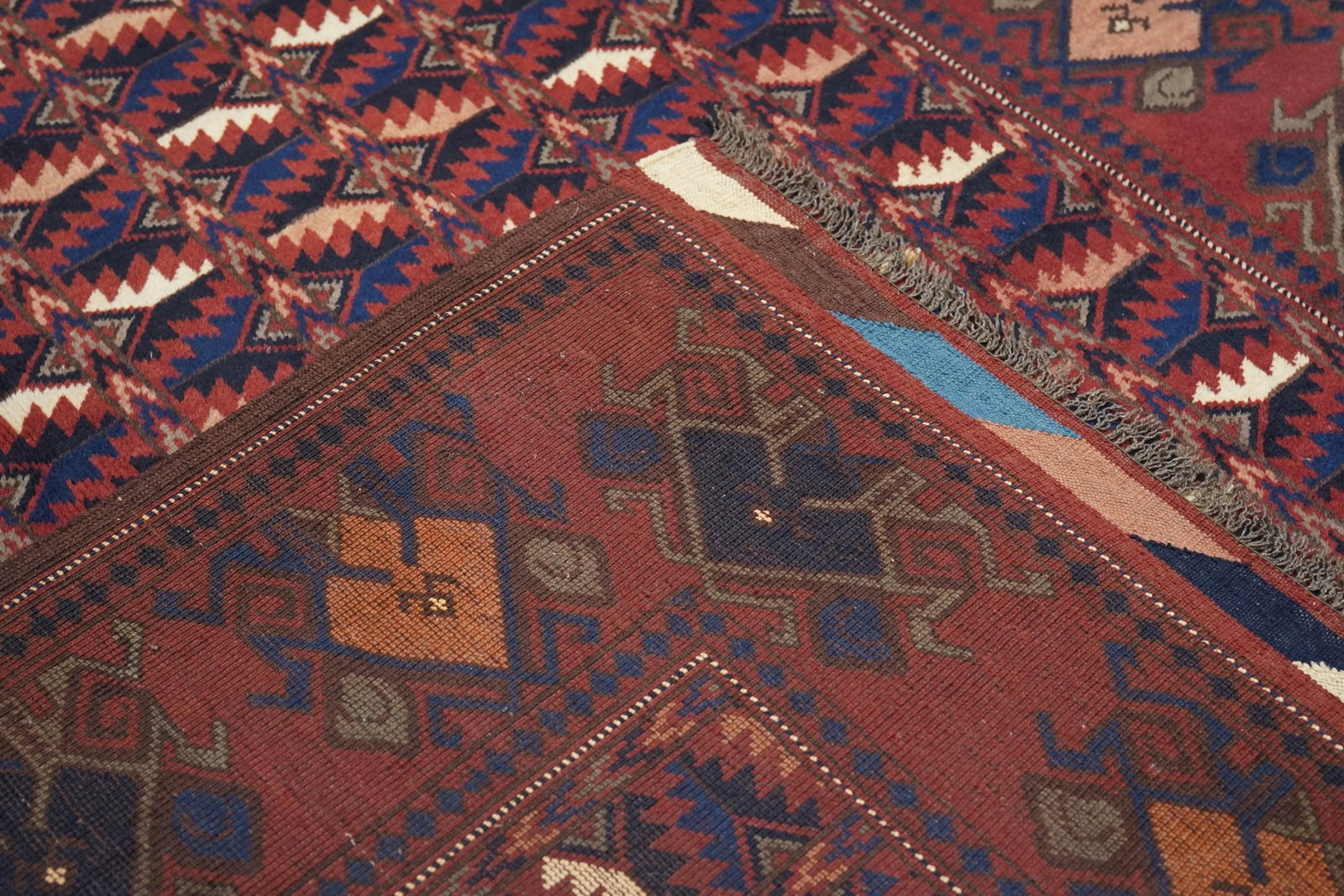 Semi Antique Hand Made Afghani Afghanestan Rug - 13