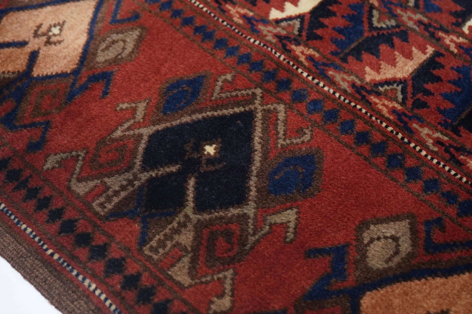 Semi Antique Hand Made Afghani Afghanestan Rug - 6