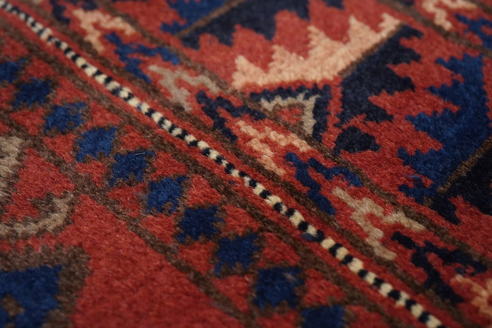 Semi Antique Hand Made Afghani Afghanestan Rug - 8