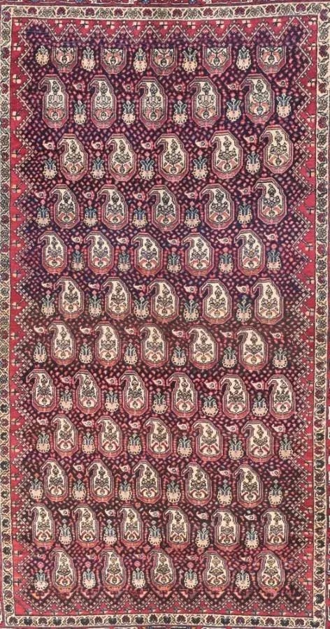 1930s Semi Handmade Mahal Persian Rug- 5"²1"³ × 8"²10"³ - 2