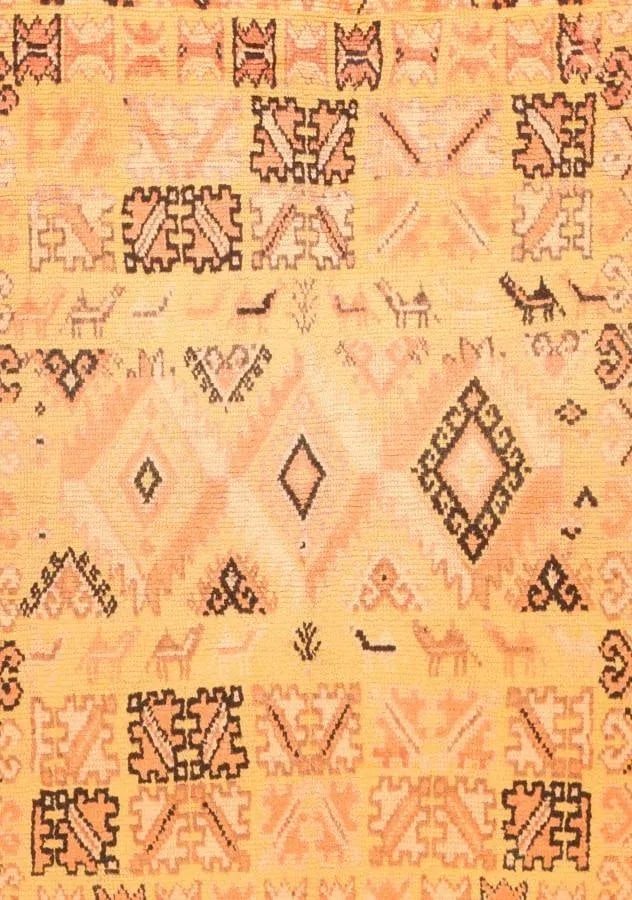 1920s Antique Handmade Marakesh Moroccan Rug- 4"²10"³ × 8"²9"³ - 2