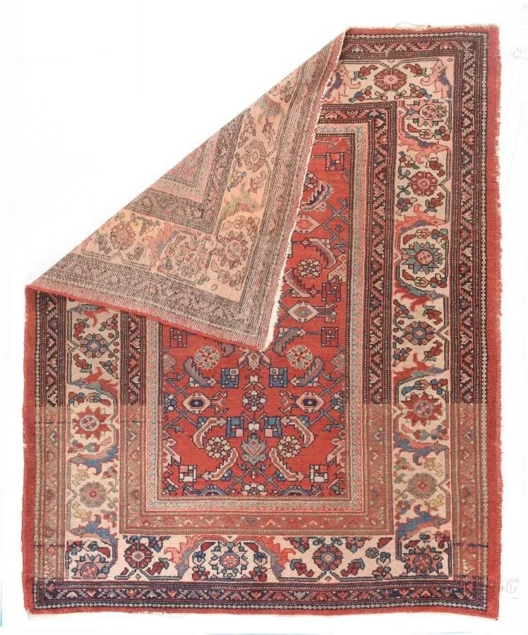 1920s Antique Handmade Malayer Persian Rug- 5"²3"³ × 6"²3"³ - 3